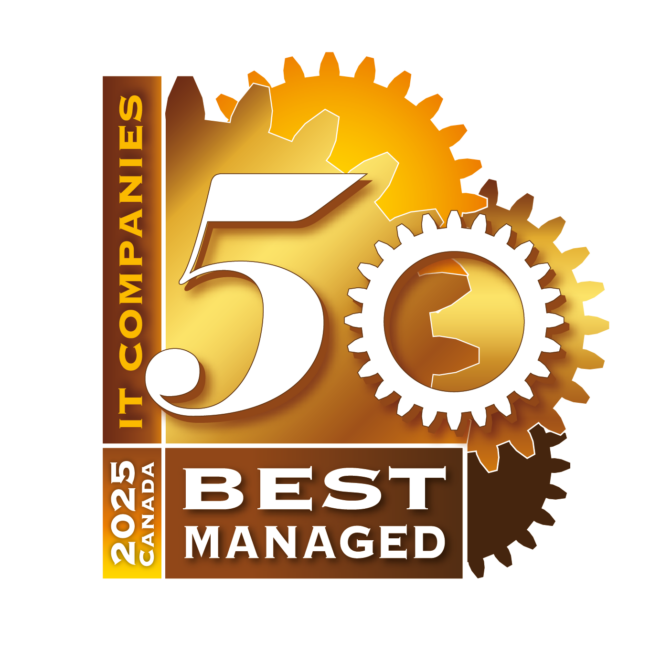 ChannelNext “Canada’s 50 Best Managed IT Companies 2025” award badge for SureFire IT.